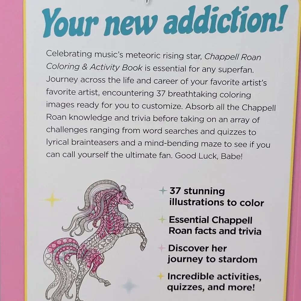BOOK Chappell Roan Coloring & Activity Book NEW